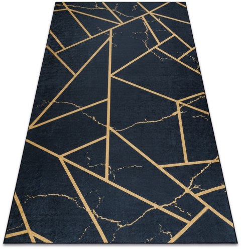 Dywan krótkowłosy ARLEN MARBLE2  czarny motyw glamour styl glamour 160x220 hakano - RUG/LU/ARLEN/MARBLE2/BLACK/160x220