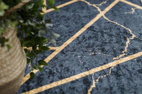 Dywan krótkowłosy ARLEN MARBLE2  czarny motyw glamour styl glamour 80x150 hakano - RUG/LU/ARLEN/MARBLE2/BLACK/80x150