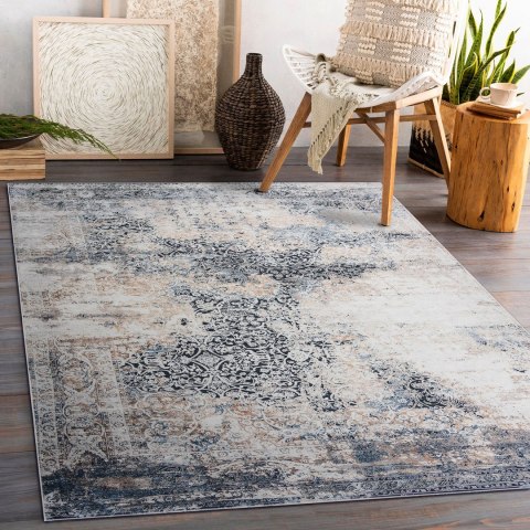 Dywan krótkowłosy ARLEN ORNAMENT1  beżowy styl vintage 80x150 hakano - RUG/LU/ARLEN/ORNAMENT1/CREAM/80x150