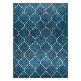Dywan krótkowłosy ARLEN CLOVER  indygo motyw glamour styl nowoczesny 160x220 hakano - RUG/LU/ARLEN/CLOVER/BLUE/160x220