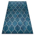 Dywan krótkowłosy ARLEN CLOVER  indygo motyw glamour styl nowoczesny 160x220 hakano - RUG/LU/ARLEN/CLOVER/BLUE/160x220