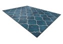 Dywan krótkowłosy ARLEN CLOVER  indygo motyw glamour styl nowoczesny 160x220 hakano - RUG/LU/ARLEN/CLOVER/BLUE/160x220
