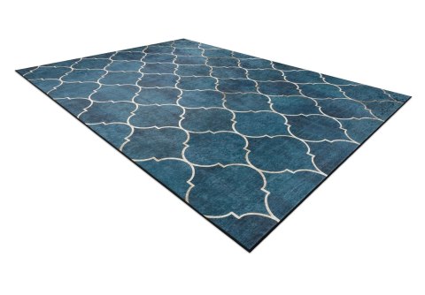 Dywan krótkowłosy ARLEN CLOVER  indygo motyw glamour styl nowoczesny 160x220 hakano - RUG/LU/ARLEN/CLOVER/BLUE/160x220