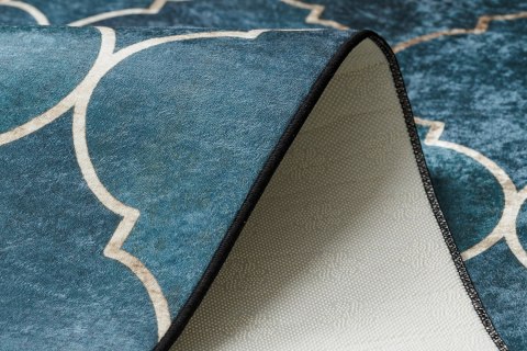Dywan krótkowłosy ARLEN CLOVER  indygo motyw glamour styl nowoczesny 160x220 hakano - RUG/LU/ARLEN/CLOVER/BLUE/160x220
