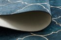 Dywan krótkowłosy ARLEN CLOVER  indygo motyw glamour styl nowoczesny 160x220 hakano - RUG/LU/ARLEN/CLOVER/BLUE/160x220