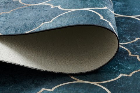 Dywan krótkowłosy ARLEN CLOVER  indygo motyw glamour styl nowoczesny 160x220 hakano - RUG/LU/ARLEN/CLOVER/BLUE/160x220