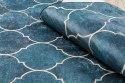 Dywan krótkowłosy ARLEN CLOVER  indygo motyw glamour styl nowoczesny 160x220 hakano - RUG/LU/ARLEN/CLOVER/BLUE/160x220