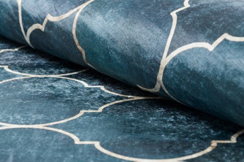 Dywan krótkowłosy ARLEN CLOVER  indygo motyw glamour styl nowoczesny 160x220 hakano - RUG/LU/ARLEN/CLOVER/BLUE/160x220