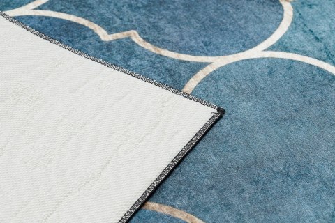 Dywan krótkowłosy ARLEN CLOVER  indygo motyw glamour styl nowoczesny 160x220 hakano - RUG/LU/ARLEN/CLOVER/BLUE/160x220