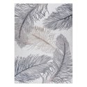Dywan krótkowłosy ARLEN FEATHERS  niebieski motyw zwierzęcy styl boho 120x170 hakano - RUG/LU/ARLEN/FEATHERS/BEIGE/120x170