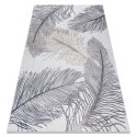 Dywan krótkowłosy ARLEN FEATHERS  niebieski motyw zwierzęcy styl boho 120x170 hakano - RUG/LU/ARLEN/FEATHERS/BEIGE/120x170