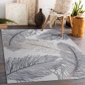 Dywan krótkowłosy ARLEN FEATHERS  niebieski motyw zwierzęcy styl boho 120x170 hakano - RUG/LU/ARLEN/FEATHERS/BEIGE/120x170