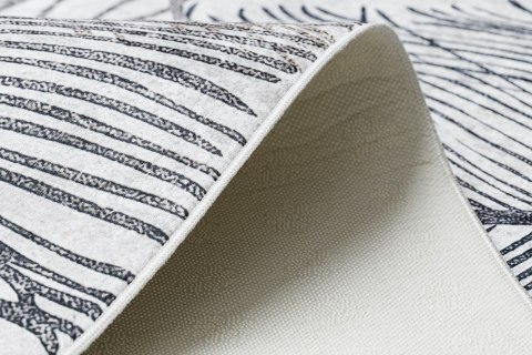 Dywan krótkowłosy ARLEN FEATHERS  niebieski motyw zwierzęcy styl boho 120x170 hakano - RUG/LU/ARLEN/FEATHERS/BEIGE/120x170