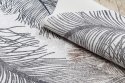 Dywan krótkowłosy ARLEN FEATHERS  niebieski motyw zwierzęcy styl boho 120x170 hakano - RUG/LU/ARLEN/FEATHERS/BEIGE/120x170