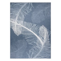 Dywan krótkowłosy ARLEN FEATHERS  niebieski styl boho 120x170 hakano - RUG/LU/ARLEN/FEATHERS/BLUE/120x170