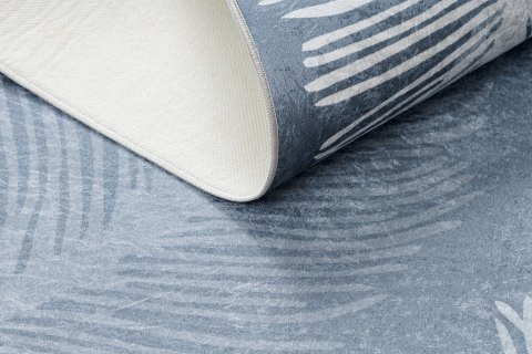 Dywan krótkowłosy ARLEN FEATHERS  niebieski styl boho 80x150 hakano - RUG/LU/ARLEN/FEATHERS/BLUE/80x150
