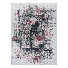 Dywan krótkowłosy ARLEN FLOWERS  biały styl abstrakcyjny 160x220 hakano - RUG/LU/ARLEN/FLOWERS/WHITE+RED/160x220