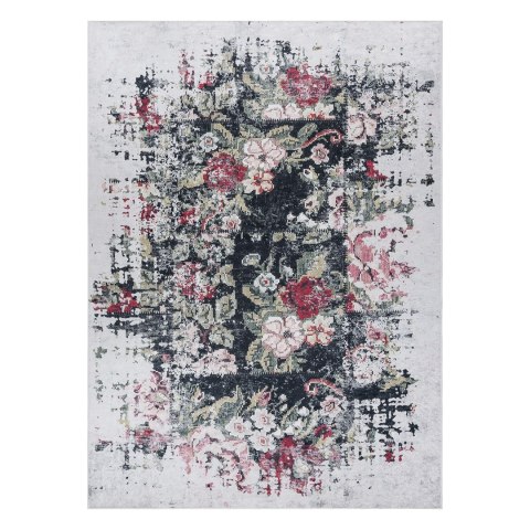 Dywan krótkowłosy ARLEN FLOWERS  biały styl abstrakcyjny 160x220 hakano - RUG/LU/ARLEN/FLOWERS/WHITE+RED/160x220