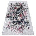 Dywan krótkowłosy ARLEN FLOWERS  biały styl abstrakcyjny 160x220 hakano - RUG/LU/ARLEN/FLOWERS/WHITE+RED/160x220