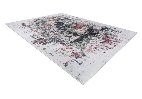 Dywan krótkowłosy ARLEN FLOWERS  biały styl abstrakcyjny 160x220 hakano - RUG/LU/ARLEN/FLOWERS/WHITE+RED/160x220
