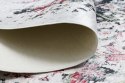 Dywan krótkowłosy ARLEN FLOWERS  biały styl abstrakcyjny 160x220 hakano - RUG/LU/ARLEN/FLOWERS/WHITE+RED/160x220