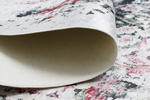Dywan krótkowłosy ARLEN FLOWERS  biały styl abstrakcyjny 160x220 hakano - RUG/LU/ARLEN/FLOWERS/WHITE+RED/160x220