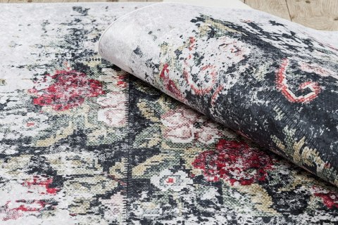 Dywan krótkowłosy ARLEN FLOWERS  biały styl abstrakcyjny 160x220 hakano - RUG/LU/ARLEN/FLOWERS/WHITE+RED/160x220