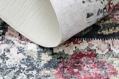 Dywan krótkowłosy ARLEN FLOWERS  biały styl abstrakcyjny 160x220 hakano - RUG/LU/ARLEN/FLOWERS/WHITE+RED/160x220