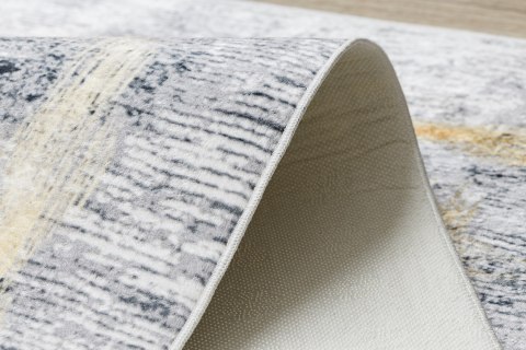 Dywan krótkowłosy ARLEN FRAME2  szary styl glamour 80x150 hakano - RUG/LU/ARLEN/FRAME2/GREY+GOLD/80x150