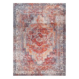Dywan krótkowłosy ARLEN FRAME3 czerwony styl vintage 120x170 hakano - RUG/LU/ARLEN/FRAME3/RED/120x170