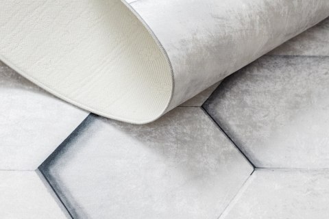 Dywan krótkowłosy ARLEN HONEY  szary motyw geometryczny styl nowoczesny 120x170 hakano - RUG/LU/ARLEN/HONEY/GREY/120x170