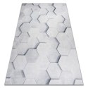 Dywan krótkowłosy ARLEN HONEY  szary motyw geometryczny styl nowoczesny 160x220 hakano - RUG/LU/ARLEN/HONEY/GREY/160x220