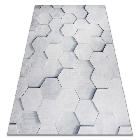 Dywan krótkowłosy ARLEN HONEY  szary motyw geometryczny styl nowoczesny 160x220 hakano - RUG/LU/ARLEN/HONEY/GREY/160x220