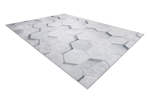 Dywan krótkowłosy ARLEN HONEY  szary motyw geometryczny styl nowoczesny 160x220 hakano - RUG/LU/ARLEN/HONEY/GREY/160x220