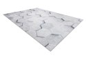 Dywan krótkowłosy ARLEN HONEY  szary motyw geometryczny styl nowoczesny 80x150 hakano - RUG/LU/ARLEN/HONEY/GREY/80x150