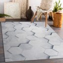Dywan krótkowłosy ARLEN HONEY  szary motyw geometryczny styl nowoczesny 80x150 hakano - RUG/LU/ARLEN/HONEY/GREY/80x150