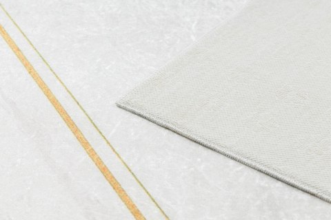 Dywan krótkowłosy ARLEN LEAVES1  biały motyw glamour styl tropikalny 120x170 hakano - RUG/LU/ARLEN/LEAVES1/WHITE+GOLD/120x