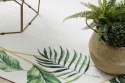 Dywan krótkowłosy ARLEN LEAVES2  biały motyw roślinny styl tropikalny 160x220 hakano - RUG/LU/ARLEN/LEAVES2/WHITE+GREEN/16