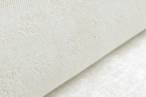 Dywan krótkowłosy ARLEN LEAVES2  biały motyw roślinny styl tropikalny 80x150 hakano - RUG/LU/ARLEN/LEAVES2/WHITE+GREEN/80x