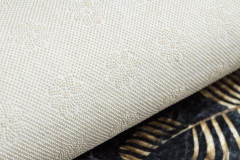Dywan krótkowłosy ARLEN LEAVES4  czarny motyw roślinny styl tropikalny 160x220 hakano - RUG/LU/ARLEN/LEAVES4/BLACK+GOLD/16