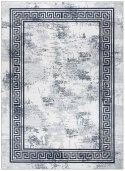 Dywan krótkowłosy ARLEN MARBLE kolor biały motyw glamour styl glamour 160x220 hakano - RUG/LU/ARLEN/MARBLE/BLACK+WHITE/160x220