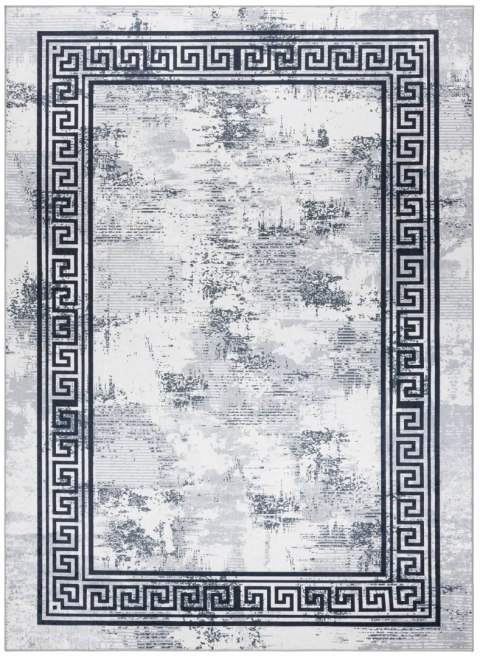 Dywan krótkowłosy ARLEN MARBLE kolor biały motyw glamour styl glamour 160x220 hakano - RUG/LU/ARLEN/MARBLE/BLACK+WHITE/160x220