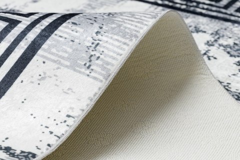 Dywan krótkowłosy ARLEN MARBLE kolor biały motyw glamour styl glamour 160x220 hakano - RUG/LU/ARLEN/MARBLE/BLACK+WHITE/160x220