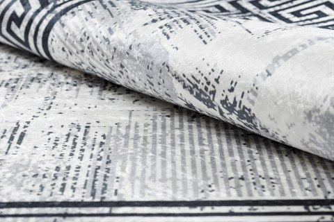 Dywan krótkowłosy ARLEN MARBLE kolor biały motyw glamour styl glamour 160x220 hakano - RUG/LU/ARLEN/MARBLE/BLACK+WHITE/160x220