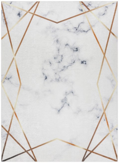 Dywan krótkowłosy ARLEN MARBLE3  biały motyw glamour styl glamour 120x170 hakano - RUG/LU/ARLEN/MARBLE3/WHITE/120x170