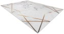Dywan krótkowłosy ARLEN MARBLE3  biały motyw glamour styl glamour 120x170 hakano - RUG/LU/ARLEN/MARBLE3/WHITE/120x170