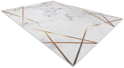 Dywan krótkowłosy ARLEN MARBLE3  biały motyw glamour styl glamour 120x170 hakano - RUG/LU/ARLEN/MARBLE3/WHITE/120x170