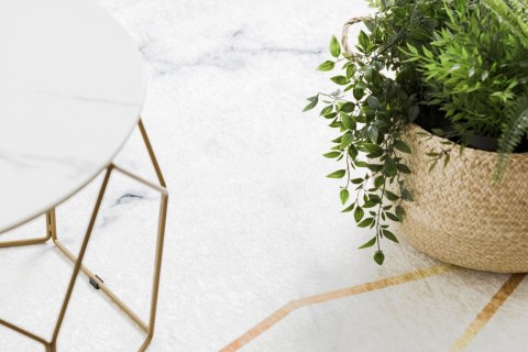 Dywan krótkowłosy ARLEN MARBLE3  biały motyw glamour styl glamour 120x170 hakano - RUG/LU/ARLEN/MARBLE3/WHITE/120x170
