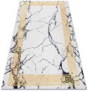 Dywan krótkowłosy ARLEN MARBLE4  biały motyw glamour styl glamour 120x170 hakano - RUG/LU/ARLEN/MARBLE4/WHITE+GOLD/120x170