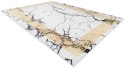 Dywan krótkowłosy ARLEN MARBLE4  biały motyw glamour styl glamour 120x170 hakano - RUG/LU/ARLEN/MARBLE4/WHITE+GOLD/120x170